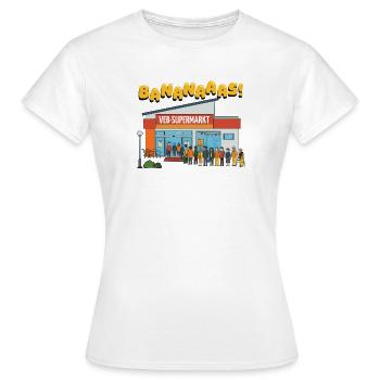 Banananaas VEB Supermarket No. 2 - Women's T-Shirt - white - Front - AI Model Female 172 dark (172cm)