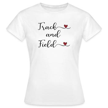 athlétisme - T-shirt Femme - blanc - Devant - AI Model Female 172 dark (172cm)