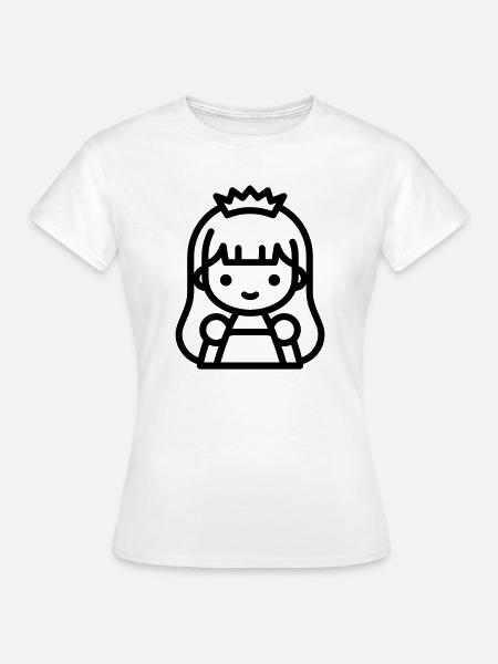 Prinzessin - Frauen T-Shirt - Weiß