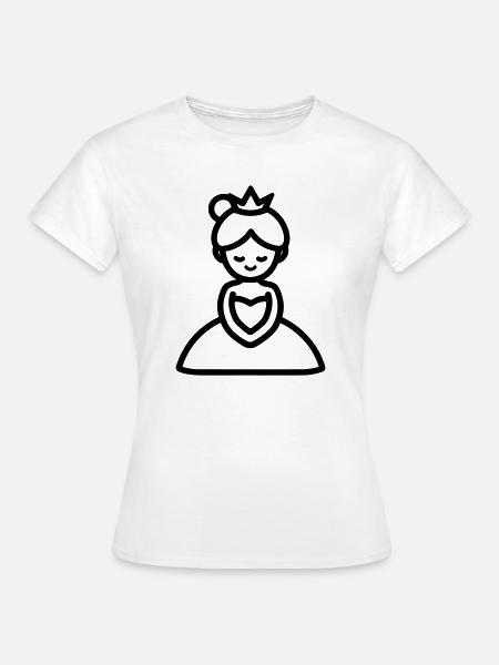 Prinzessin - Frauen T-Shirt - Weiß