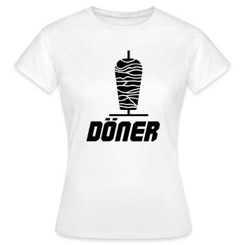 Döner Kebab - Frauen T-Shirt - Weiß - Vorne - AI Model Female 172 dark (172cm)