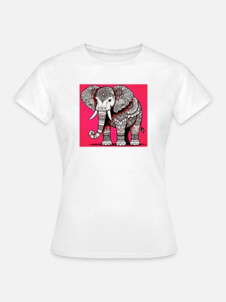 Elefant - Frauen T-Shirt - Weiß