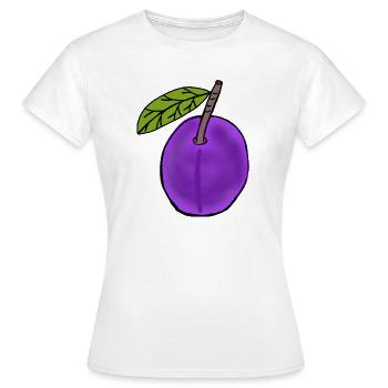 Plum Fruit Fruit Plums Hobby Gardener - Women's T-Shirt - white - Front - AI Model Female 172 dark (172cm)
