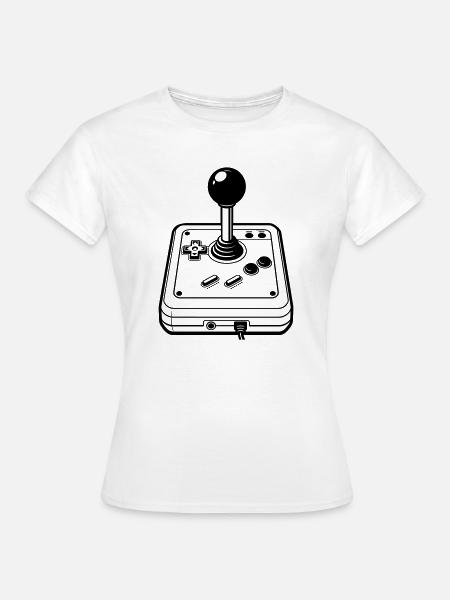 Retro-Joystick - Frauen T-Shirt - Weiß