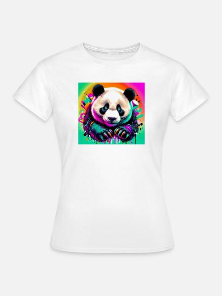 Panda - Frauen T-Shirt - Weiß