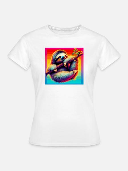 Faultier - Frauen T-Shirt - Weiß