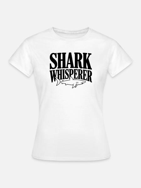 Hai-Flüsterer - Frauen T-Shirt - Weiß