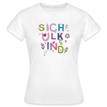 Écolier - T-shirt Femme - blanc - Devant - AI Model Female 172 dark (172cm)