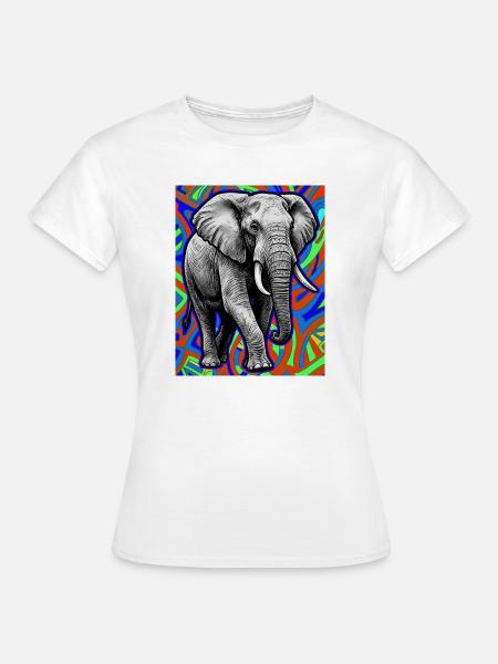 Elefant - Frauen T-Shirt - Weiß