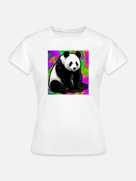 Panda - Frauen T-Shirt - Weiß