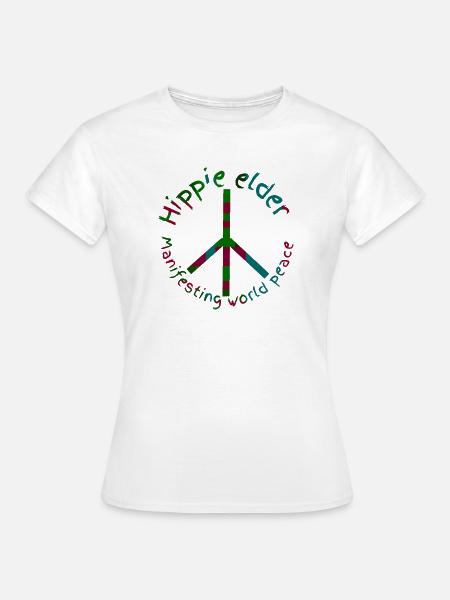 Hippies-Frieden - Frauen T-Shirt - Weiß