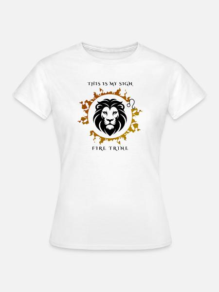 Mein Zeichen, Leo - Frauen T-Shirt - Weiß