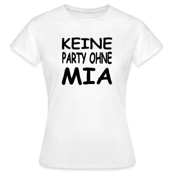 Mia - Frauen T-Shirt - Weiß - Vorne - AI Model Female 172 dark (172cm)