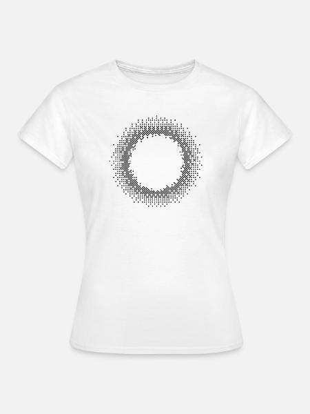 Design geometrischer Kreise - Frauen T-Shirt - Weiß