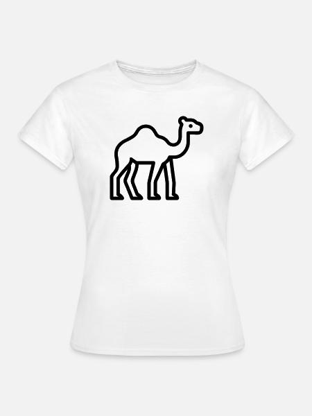 Kamel - Frauen T-Shirt - Weiß