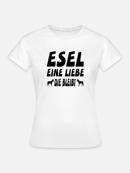 Esel - Frauen T-Shirt - Weiß