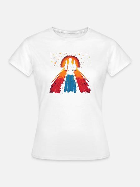Bowling Vaporwave - Frauen T-Shirt - Weiß