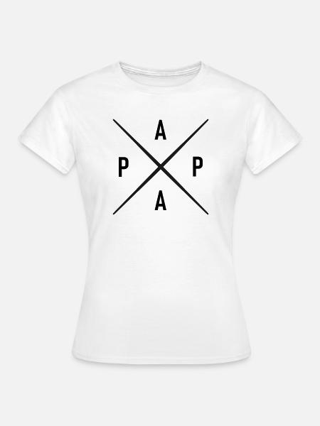 papa - Frauen T-Shirt - Weiß