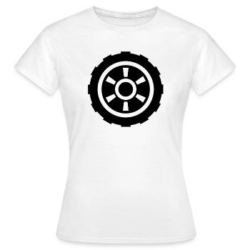 Papier - T-shirt Femme - blanc - Devant - AI Model Female 172 dark (172cm)