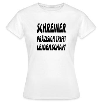 Schreiner - Frauen T-Shirt - Weiß - Vorne - AI Model Female 172 dark (172cm)