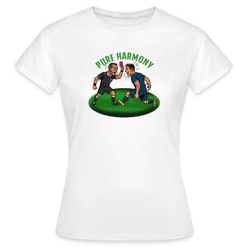 Pure Harmony : Se plaindre au football - T-shirt Femme - blanc - Devant - AI Model Female 172 dark (172cm)