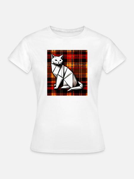 Katze - Frauen T-Shirt - Weiß