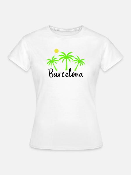 Barcelona - Frauen T-Shirt - Weiß