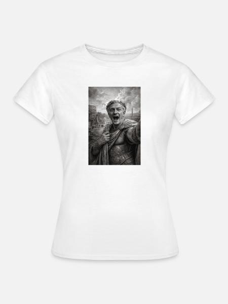  Caesar Selfie - Frauen T-Shirt - Weiß