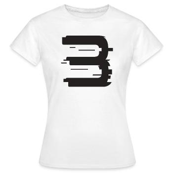 3 - T-shirt Femme - blanc - Devant - AI Model Female 172 dark (172cm)