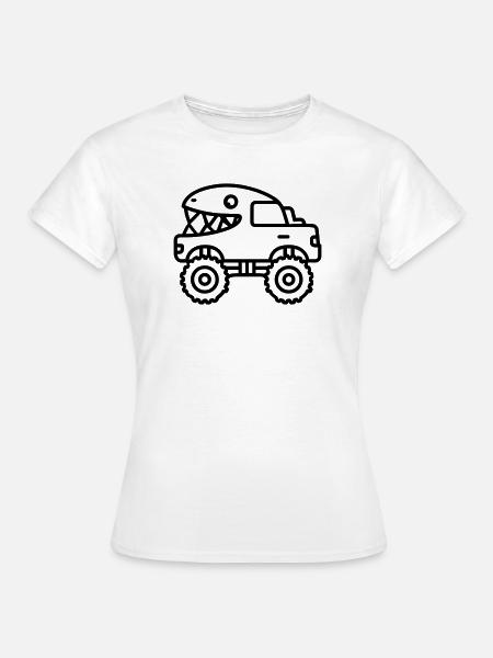 Monstertruck - Frauen T-Shirt - Weiß