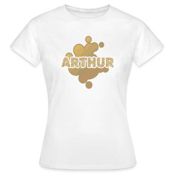Arthur - Frauen T-Shirt - Weiß - Vorne - AI Model Female 172 dark (172cm)