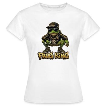Roi grenouille Gangsters Vêtements de ville - T-shirt Femme - blanc - Devant - AI Model Female 172 dark (172cm)
