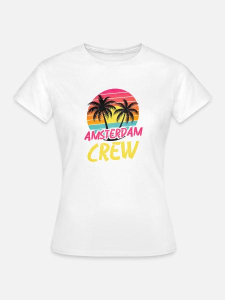 Amsterdam Crew - Frauen T-Shirt - Weiß