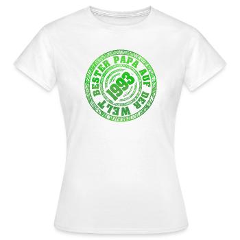 1993 Retro Papa Stempel - Frauen T-Shirt - Weiß - Vorne - AI Model Female 172 dark (172cm)