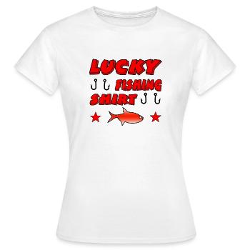 Angling - Women's T-Shirt - white - Front - AI Model Female 172 dark (172cm)