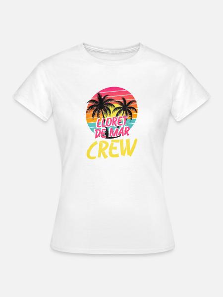 Lloret De Mar Crew - Frauen T-Shirt - Weiß
