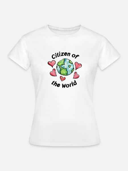 Weltbürger - Frauen T-Shirt - Weiß