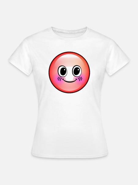 Niedliche Rote Blase - Frauen T-Shirt - Weiß