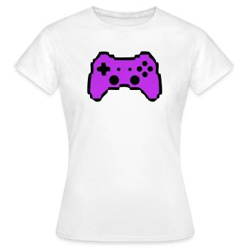 Retro Gamepad Controller Gamer - Women's T-Shirt - white - Front - AI Model Female 172 dark (172cm)