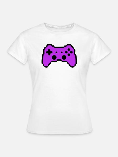 Retro Gamepad Controller Gamer - Frauen T-Shirt - Weiß