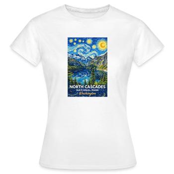 North Cascades National Park, Washington - Women's T-Shirt - white - Front - AI Model Female 172 dark (172cm)