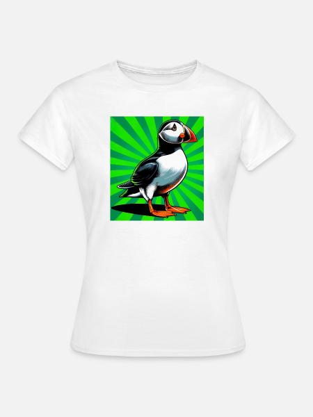 Papageitaucher - Frauen T-Shirt - Weiß