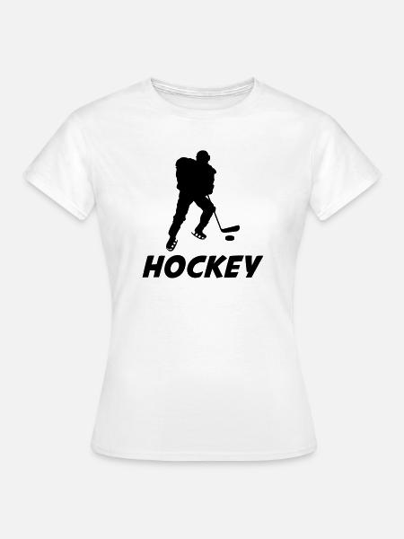 Hockey - Frauen T-Shirt - Weiß