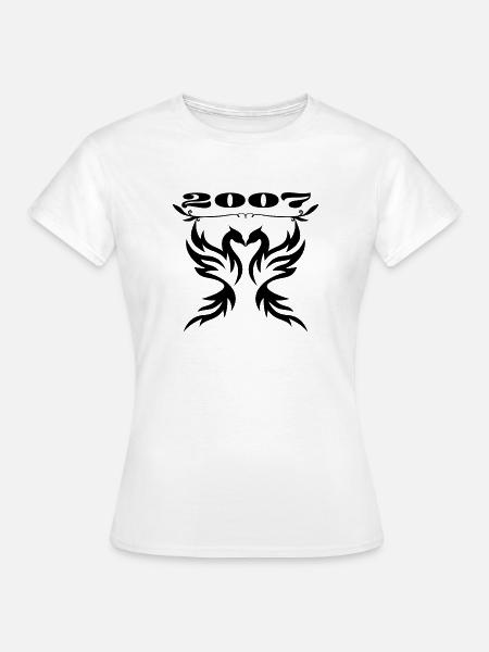 Stift-Stil-Jahr 2007 - Frauen T-Shirt - Weiß