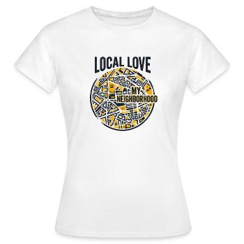 Amour local - T-shirt Femme - blanc - Devant - AI Model Female 172 dark (172cm)