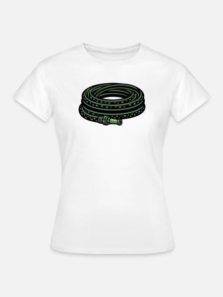 Gartenschlauch Wasser Garten - Frauen T-Shirt - Weiß