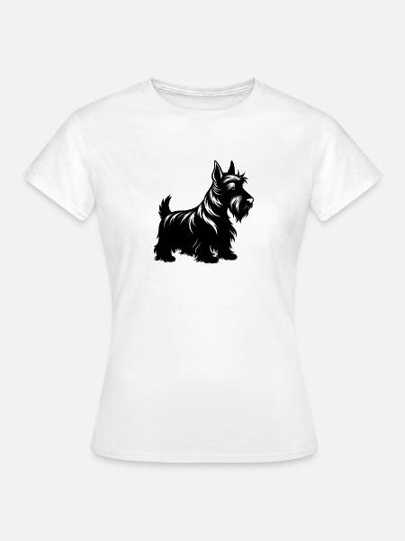 Scottish Terrier Dog - Frauen T-Shirt - Weiß