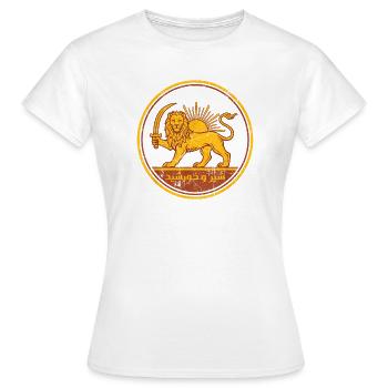 Iran - T-shirt Femme - blanc - Devant - AI Model Female 172 dark (172cm)