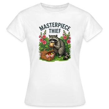 Voleur pique-de ratons laveurs - T-shirt Femme - blanc - Devant - AI Model Female 172 dark (172cm)