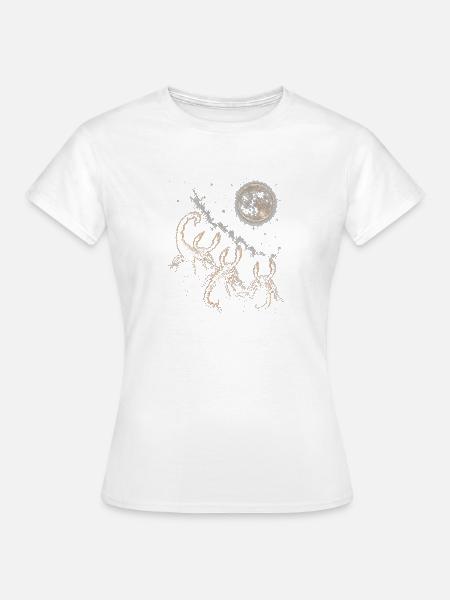 Mondnacht Skorpione - Frauen T-Shirt - Weiß